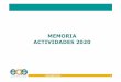 MEMORIA ACTIVIDADES 2020 - agenex.net