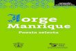 Jorge Manrique Poesía selecta orge Coplas a la muerte de 