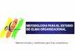Organizacionallima METODOLOGIA PARA EL ESTUDIO DE CLIMA 