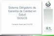 Sistema Obligatorio de Garantía de Calidad en Salud SOGCS 