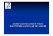 CENTRO NACIONAL DE SALUD PUBLICA INSTITUTO NACIONAL DE …