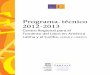 Programa técnico 2012-2013 - Cerlalc