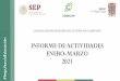 INFORME DE ACTIVIDADES ENERO-MARZO 2021
