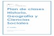 Plan de clases Historia, Geografía y