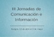 III Jornadas de Comunicación e Información