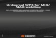 Universal WPS for MIG/ MAG welding - Kemppi