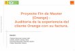 Proyecto Fin de Master (Orange) : 10 Auditoria de la 
