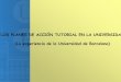 LOS PLANES DE ACCIÓN TUTORIAL EN LA UNIVERSIDAD (La 