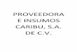 PROVEEDORA E INSUMOS CARIBU, S.A. DE C.V
