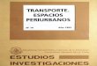 TRANSPORTE. ESPACIOS PERIURBANOS - UNLP