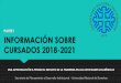 INFORMACIÓN SOBRE CURSADOS 2018-2021
