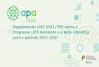 Regulamento (UE) 2021/783 sobre o Programa LIFE Ambiente e 