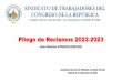 Pliego de Reclamos 2022-2023 - sitracon.com.pe