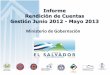 Informe Rendición de Cuentas Gestión Junio 2009 - Mayo 2010