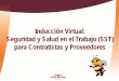 Inducción Virtual: Seguridad y Salud en el Trabajo (SST 
