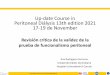 Up-date Course in Peritoneal Diálysis 13th edition 2021 17 