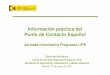 Información práctica del Punto de Contacto Español