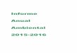Informe Anual Ambiental 2015-2016