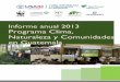 Informe anual 2013 - Clima, Naturaleza y Comunidades en 