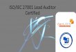 ISO/IEC 27001 Lead Auditor Certified - certjoin.com